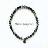 Moxie Amplifier 4mm african turquoise bracelet