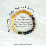 navigating emotions manipura solar plexus chakra 8mm stretch elastic diffuser bracelet 