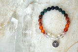 Aries diffuser bracelet carnelian zodiac collection 8mm stretch elastic