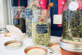 Custom blended tea station by Betsy Nelson