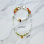 august birth flower necklace poppy moxie malas