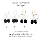Black Tourmaline Earrings
