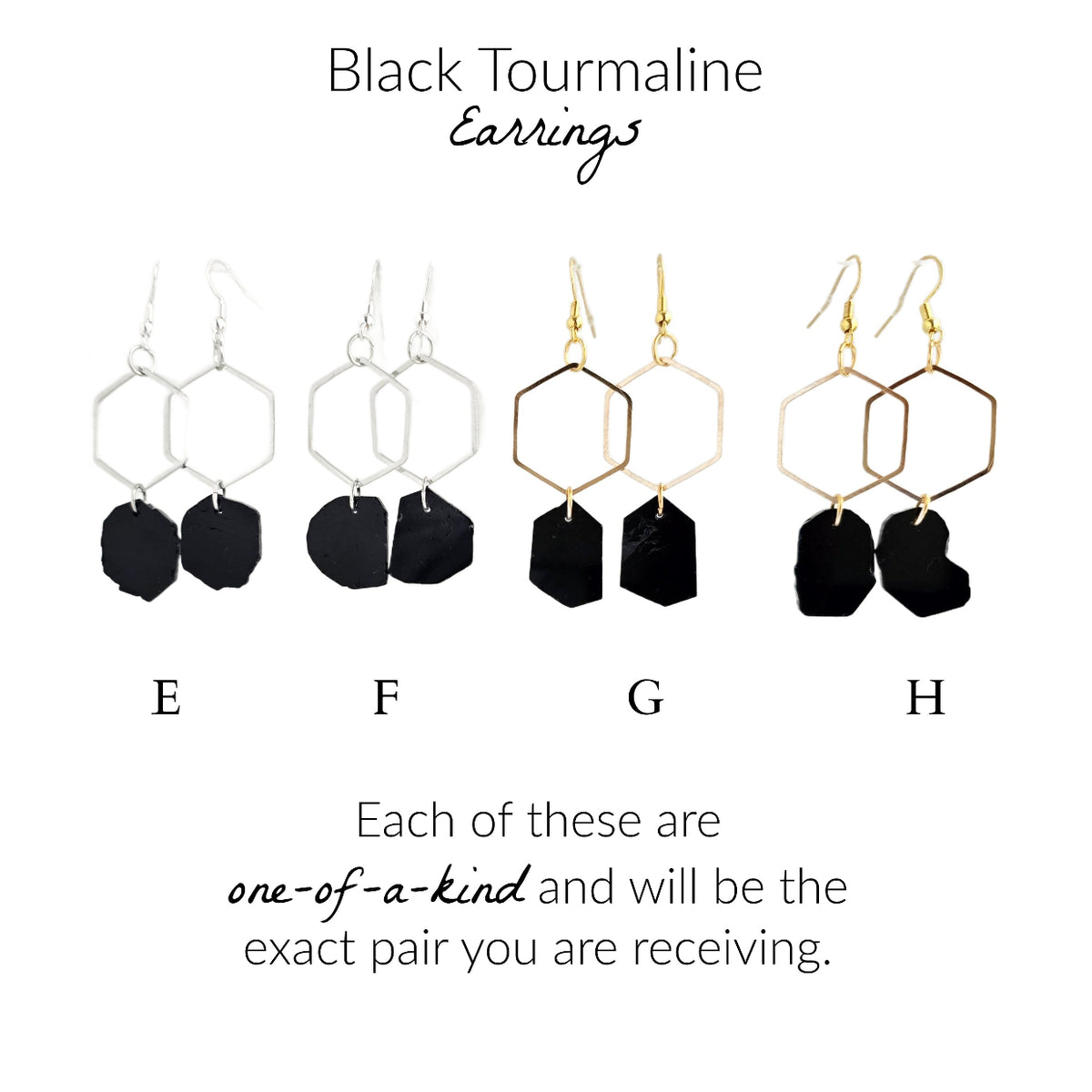 Black Tourmaline Earrings