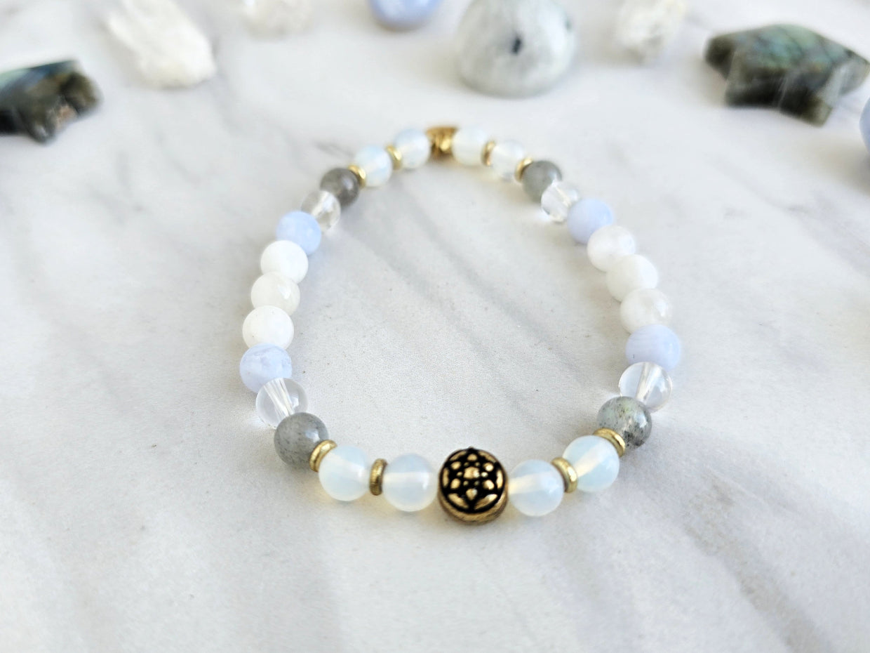 cancer zodiac crystal bracelet sun moon rising astrology