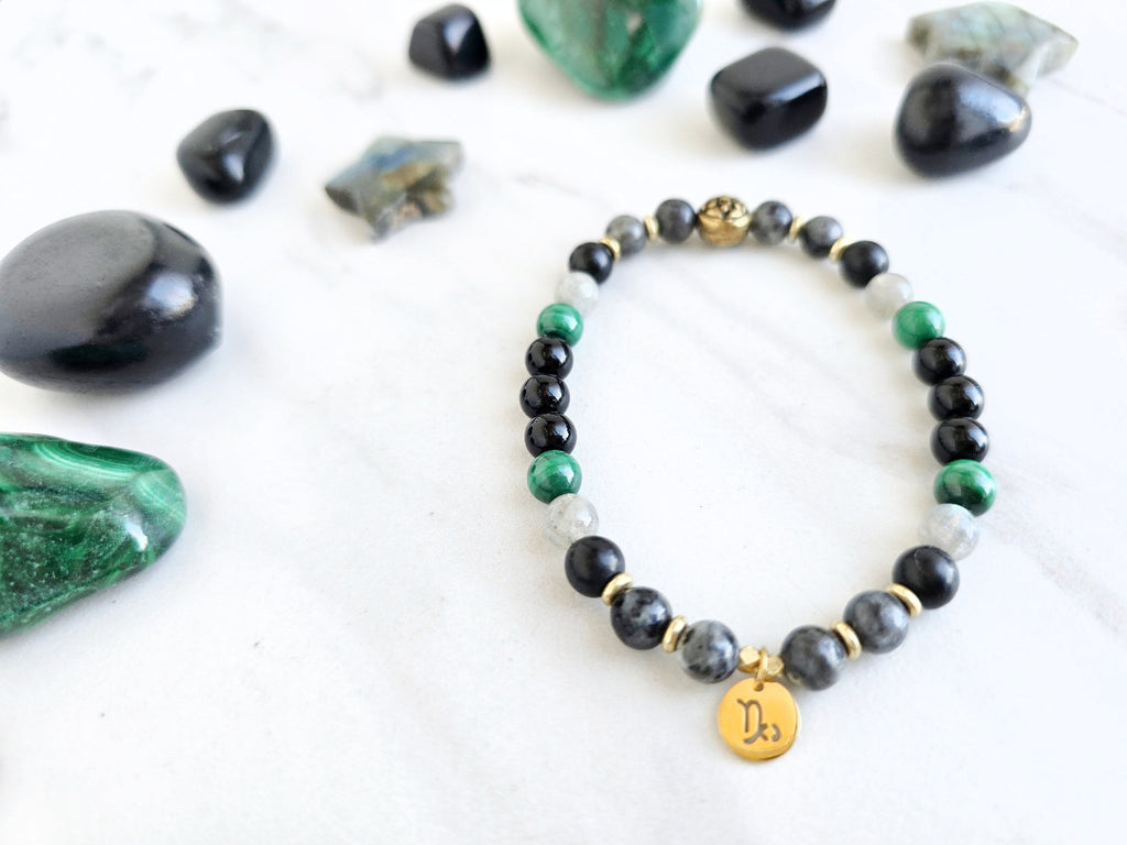 capricorn crystal zodiac mala saturn sun moon rising astrology gifts