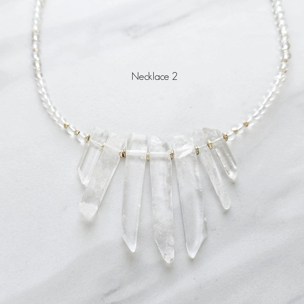 Clear Crystal Quartz Necklace
