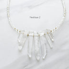 Clear Crystal Quartz Necklace