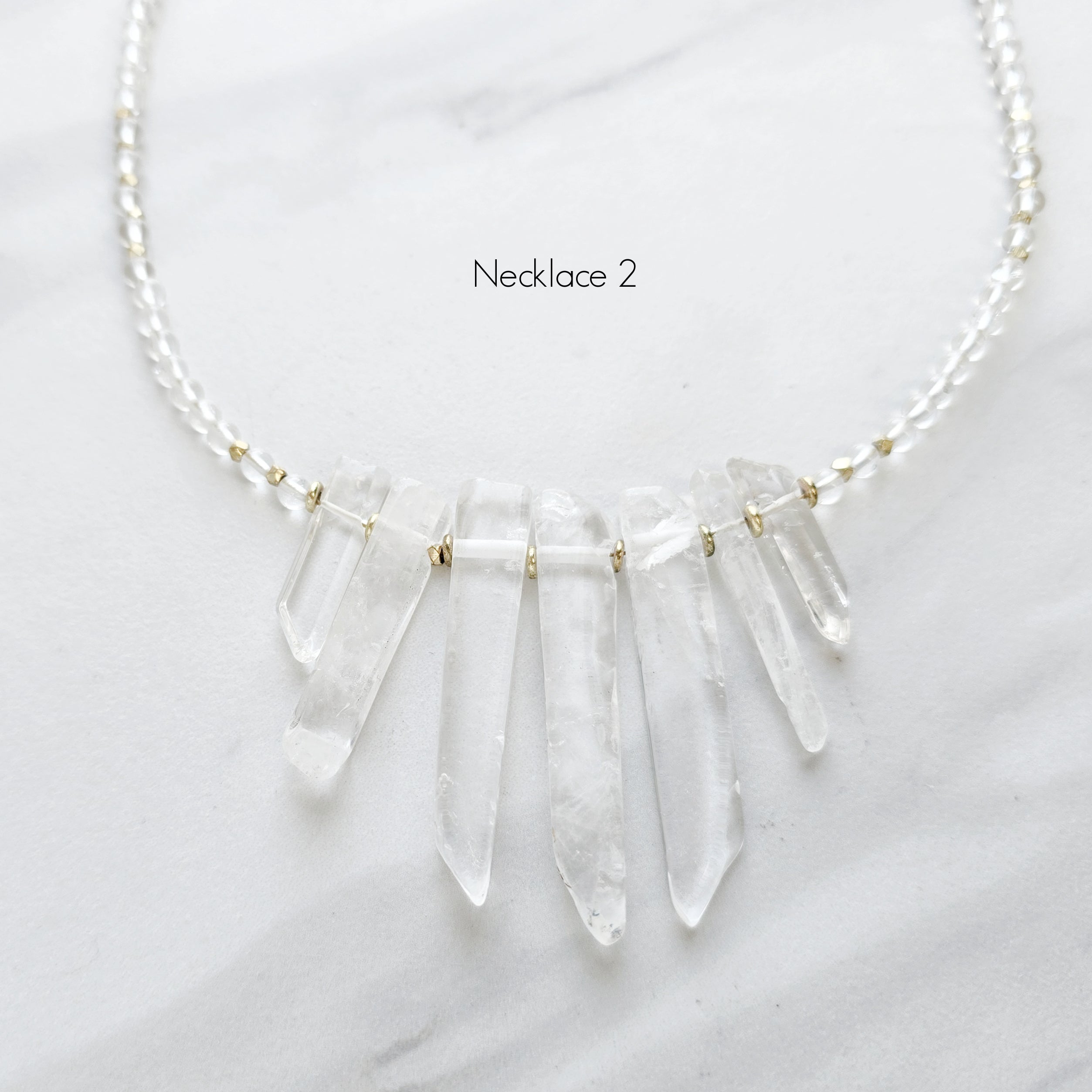 Clear Crystal Quartz Necklace