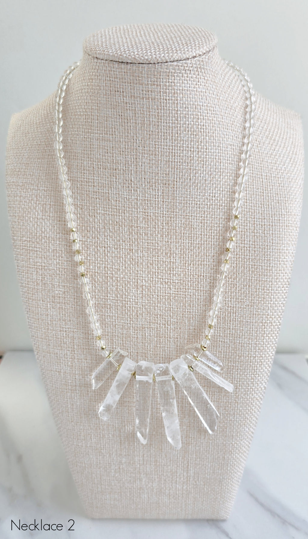 Clear Crystal Quartz Necklace