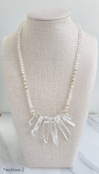 Clear Crystal Quartz Necklace