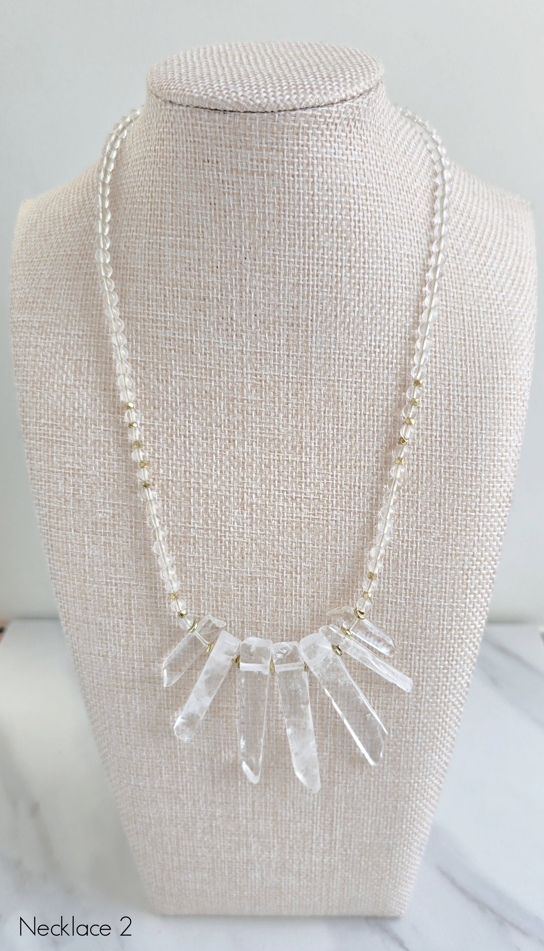 Clear Crystal Quartz Necklace