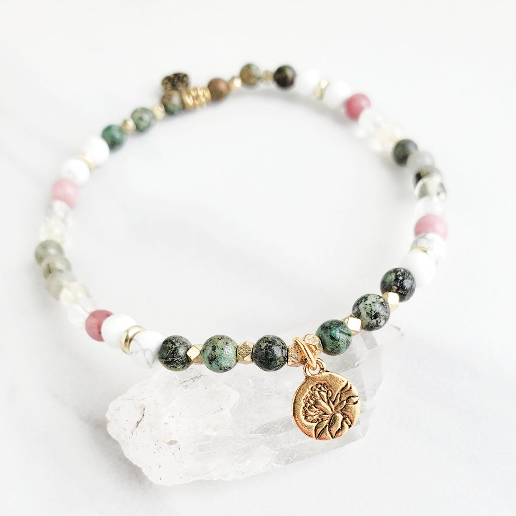 narcissus december birth flower bracelet moxie malas