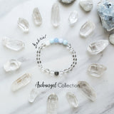 archangel gabriel bracelet moxie malas light blue and clear crystal quartz