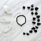 elevated amplifier rondelle crystal energy bracelets moxie malas holiday exclusives 2024 obsidian
