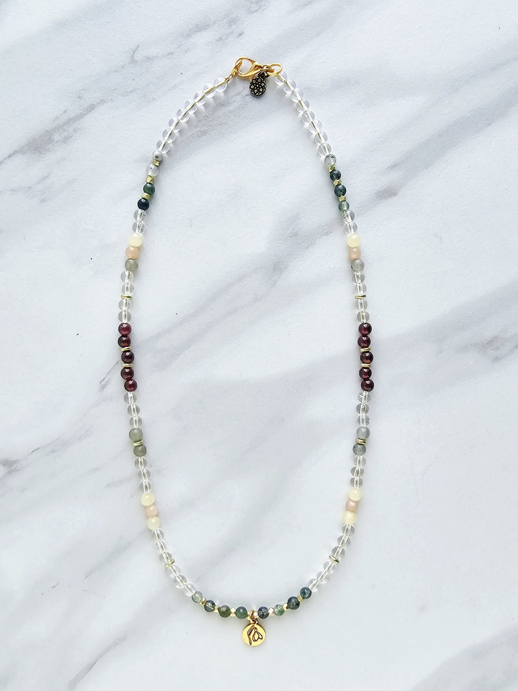 January birth flower necklace snow drop moxie malas