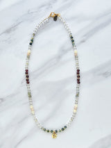 January birth flower necklace snow drop moxie malas