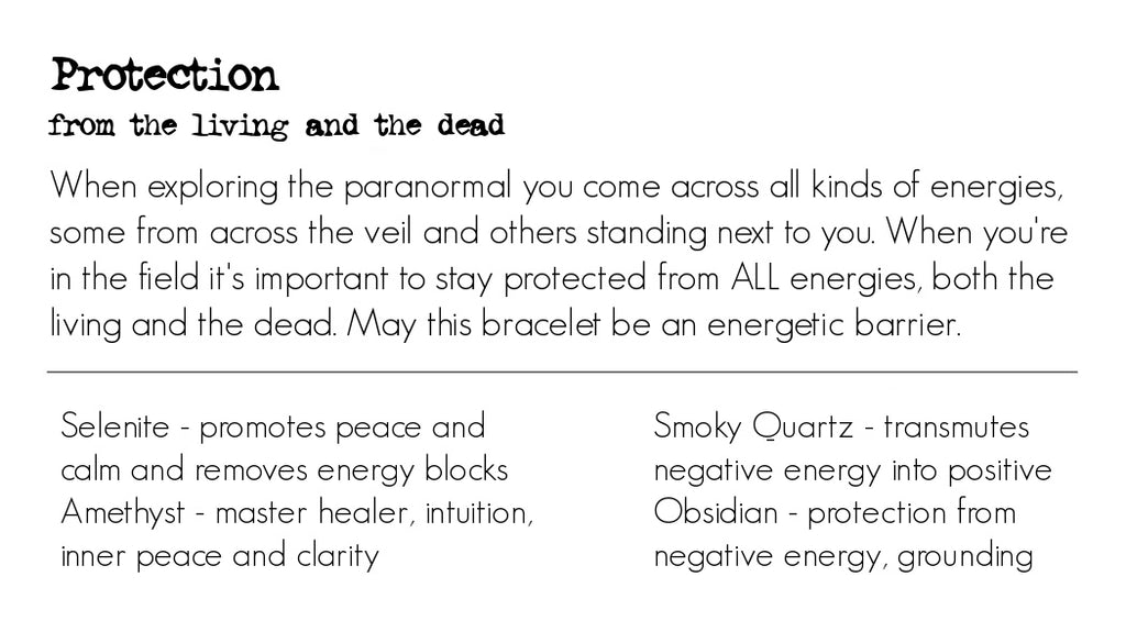 protection from the living and the dead bracelet with larry eissler III