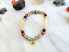leo crystal zodiac bracelet sun moon rising confidence