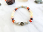 leo crystal zodiac bracelet sun moon rising confidence