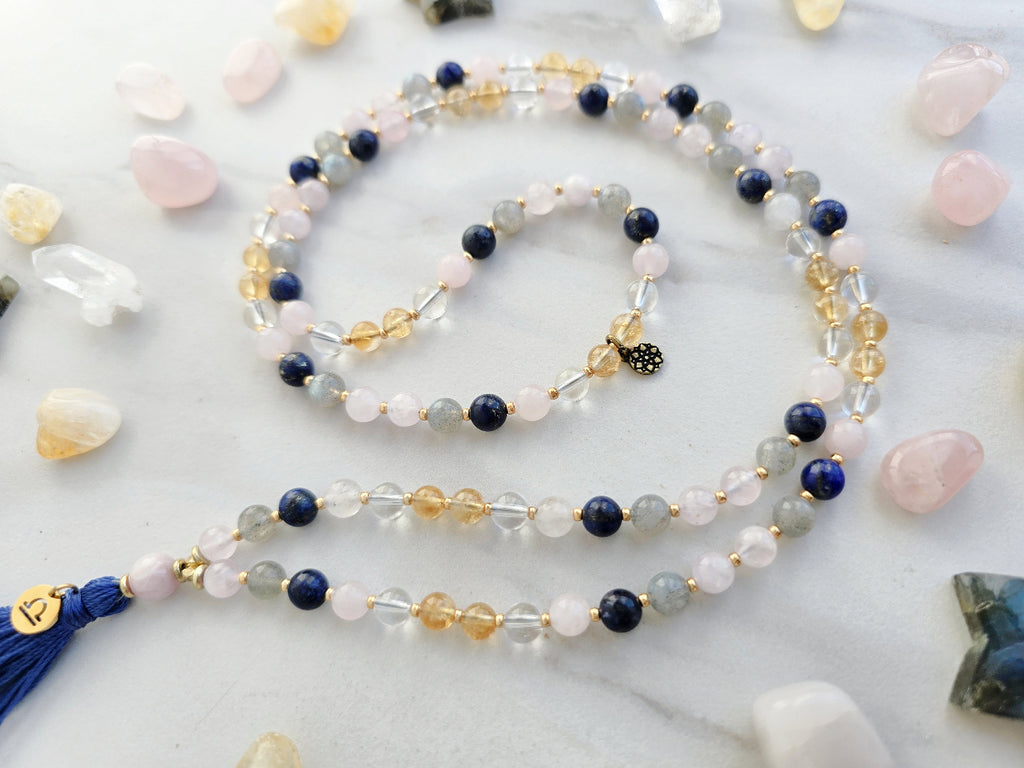 Libra crystal zodiac mala sun moon rising astrology gifts