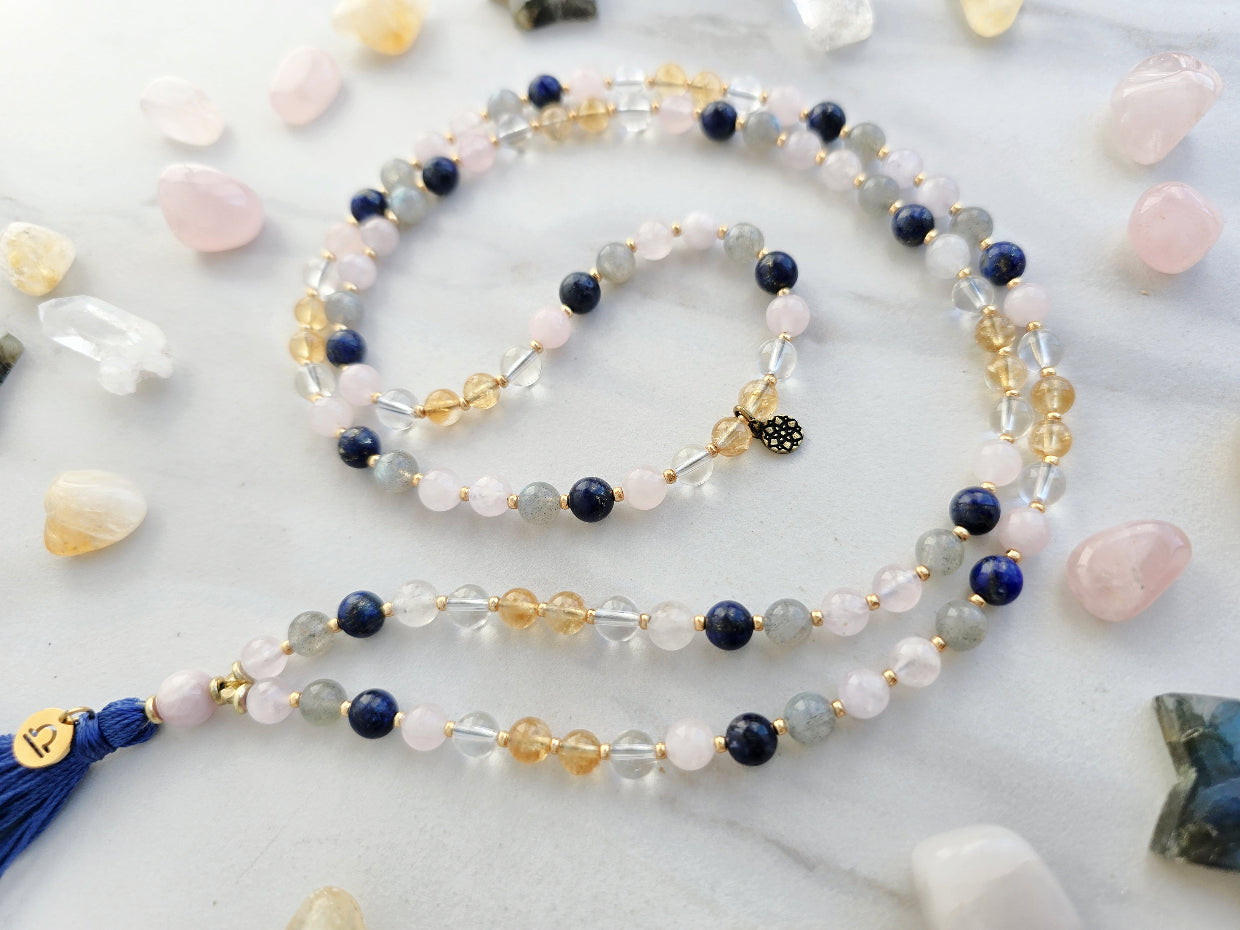 Libra crystal zodiac mala sun moon rising astrology gifts