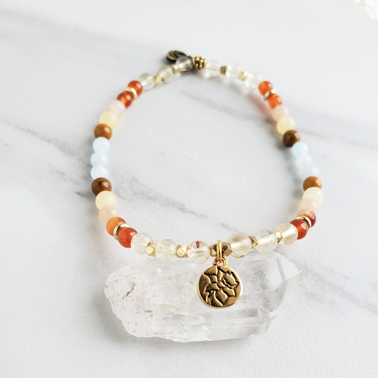 march birth flower bracelet daffodil moxie malas