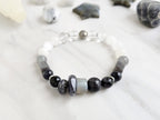 moxie monthly bracelet club sacred echoes november 2026 black white gray labradorite selenite