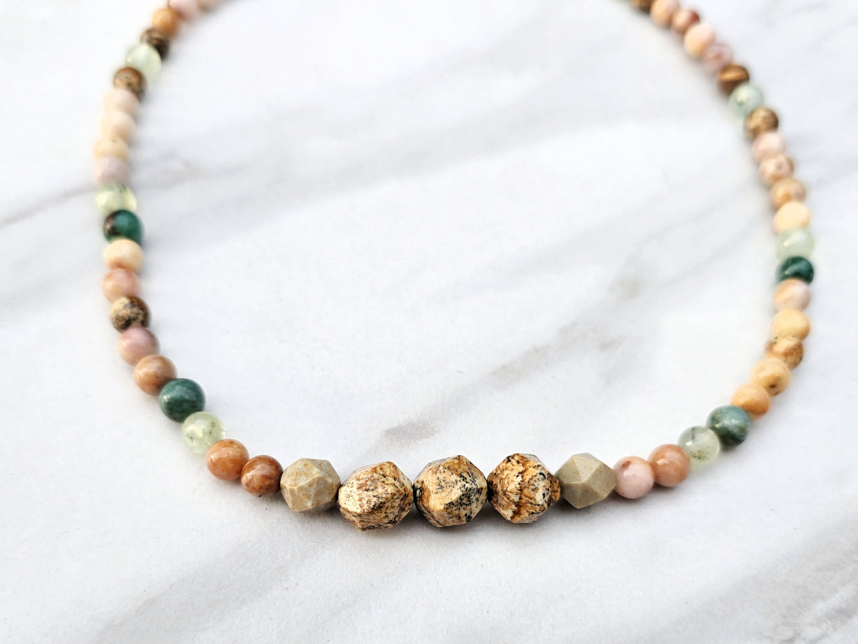 nurturing mother archetype bracelet and necklace set picture jasper mothers day gift