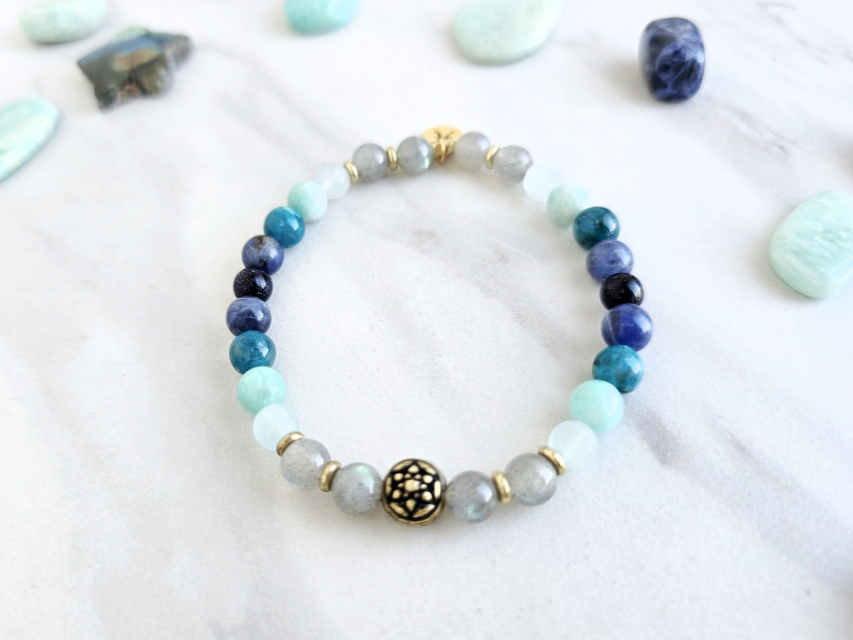 pisces crystal zodiac bracelet sun moon rising astrology gifts