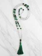 archangel raphael green and clear quartz moxie malas mala