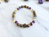 sagittarius crystal zodiac bracelet sun moon rising astrology gifts
