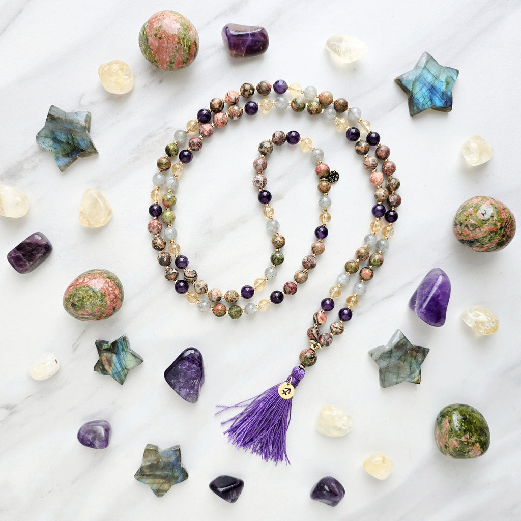 sagittarius crystal zodiac mala sun moon rising astrology gifts