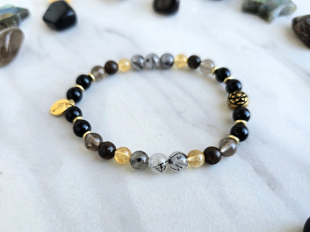 scorpio crystal zodiac bracelet sun moon rising astrology gifts