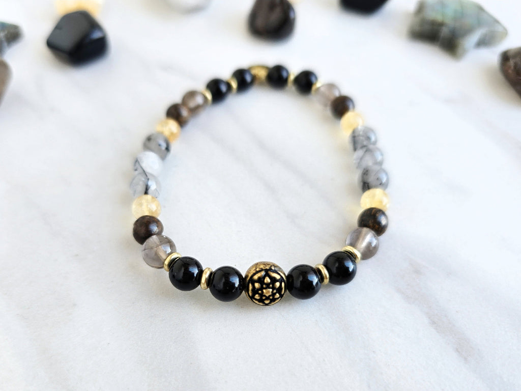 scorpio crystal zodiac bracelet sun moon rising astrology gifts