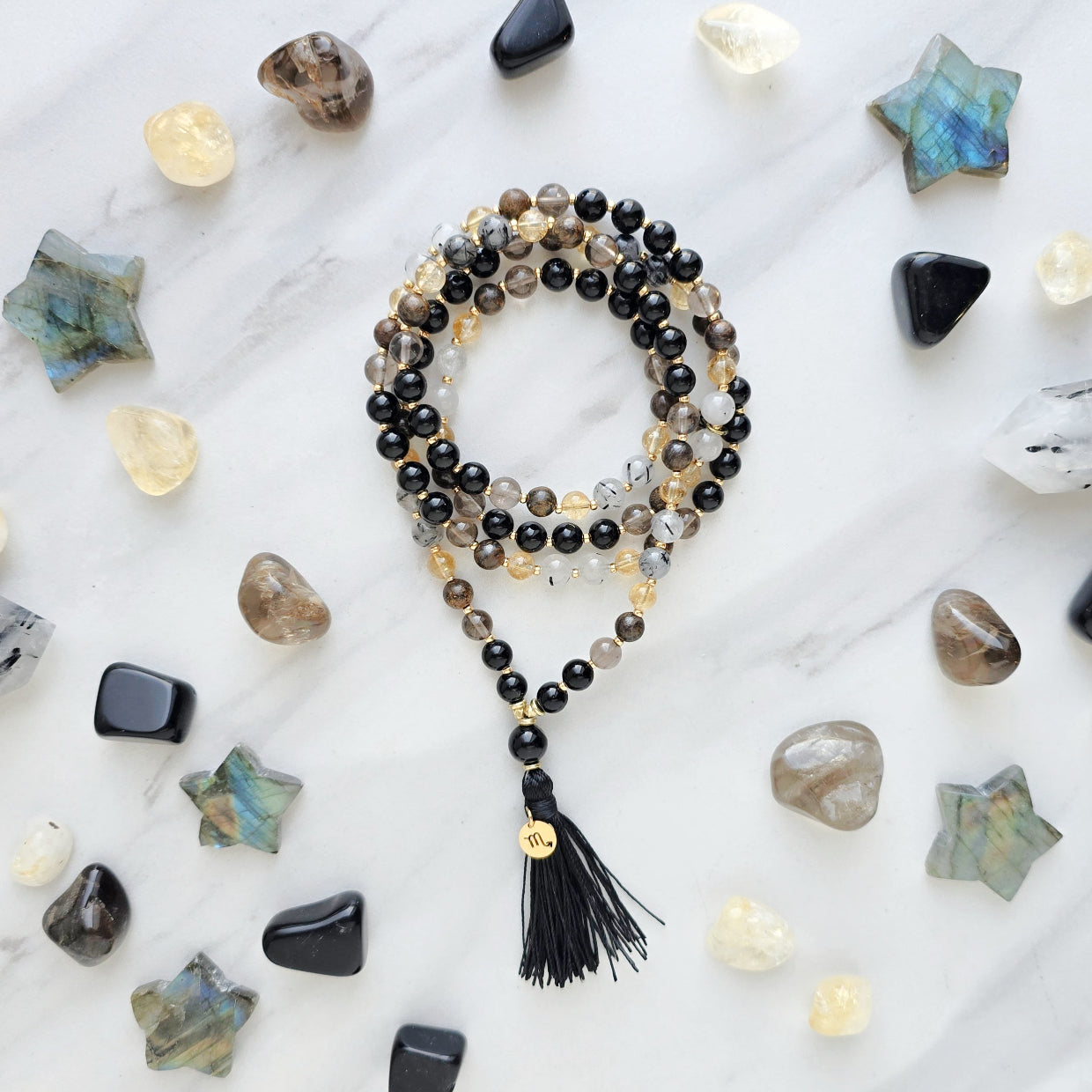 scorpio crystal zodiac bracelet sun moon rising astrology gifts