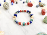 release and remember red, blue, turquoise, gold bracelet moxie monthly bracelet club september 2025