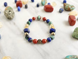 release and remember red, blue, turquoise, gold bracelet moxie monthly bracelet club september 2025