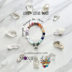 love and lotus tarot strength through the storm bracelet multi color stone and crystal bracelet