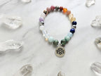 love and lotus tarot strength through the storm bracelet multi color stone and crystal bracelet