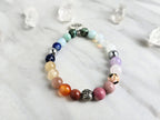 love and lotus tarot strength through the storm bracelet multi color stone and crystal bracelet