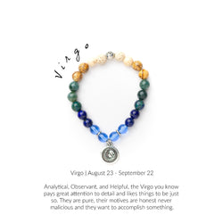 virgo zodiac bracelet crystal energy