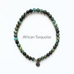 Moxie Amplifier 4mm african turquoise bracelet