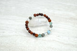 All Is Well Stretch Elastic Bracelet Aquamarine Labradorite Moonstone oil diffuser 8mm