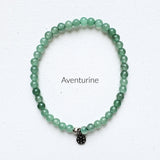 4mm amplifier stretch elastic aventurine bracelet