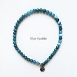 Apatite Bracelet 4mm stretch elastic amplifier