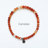 Moxie Amplifier 4mm carnelian bracelet