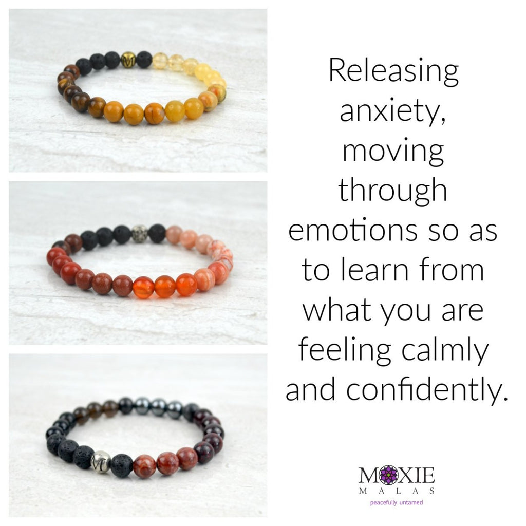 navigating emotions muladhara root chakra svadhishthana sacral chakra manipura solar plexus 8mm stretch elastic diffuser chakra bracelet set 