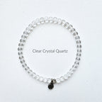 Crystal Quartz bracelet 4mm amplifier