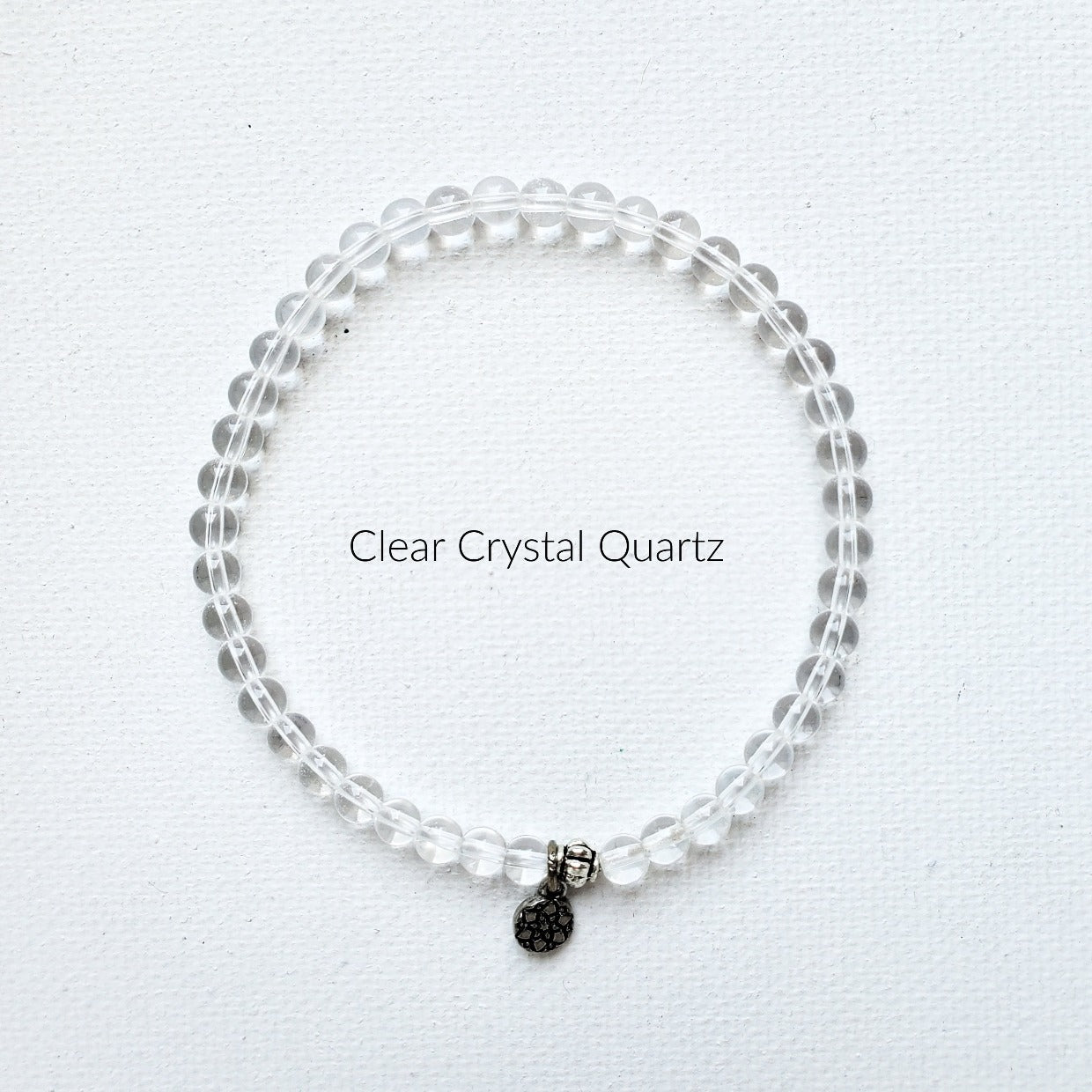 Crystal Quartz bracelet 4mm amplifier