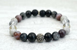 Intention creating change 8mm oil diffuser shungite bracelet